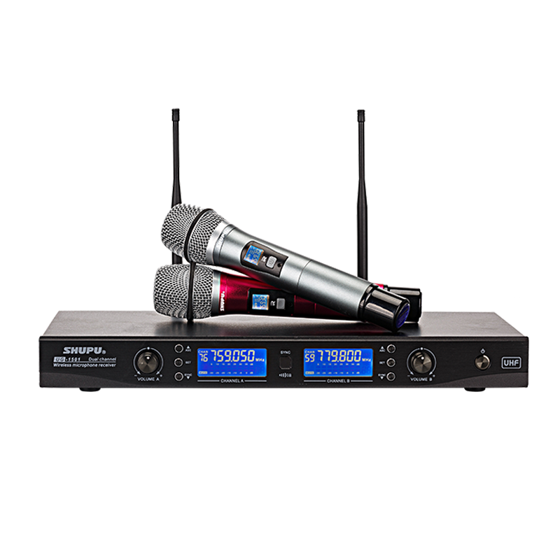 Shupu UG-1501 UHF可調頻雙手持專業無線咪